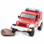 Jeep Wrangler straż pożarna z figurką Zabawka Bruder 02528