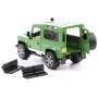 Land Rover z przyczepą minikoparką i figurką Zabawka Bruder 02593