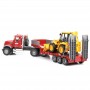 Ciężarówka Mack Granit z naczepą i ładowarką JCB Zabawka Bruder 02813