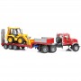 Ciężarówka Mack Granit z naczepą i ładowarką JCB Zabawka Bruder 02813