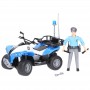 Quad policyjny z figurką policjanta Zabawka Bruder 63010