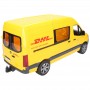 Mercedes Benz Sprinter DHL z figurką kuriera Zabawka Bruder 02671