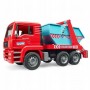 Ciężarówka MAN TGA z kontenerem hakowym Zabawka Bruder 02741