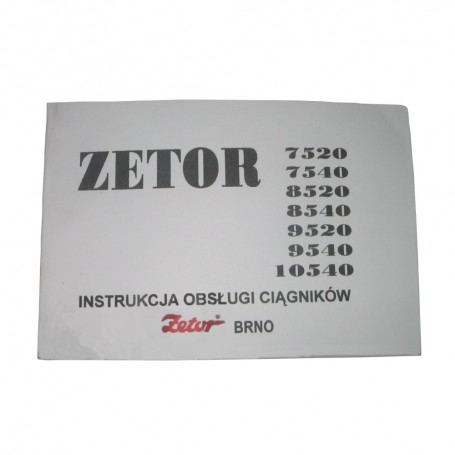 Instrukcja obsługi Zetor 7520-10540